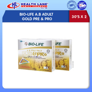 BIO-LIFE A.B ADULT GOLD PRE & PRO (30'Sx2)